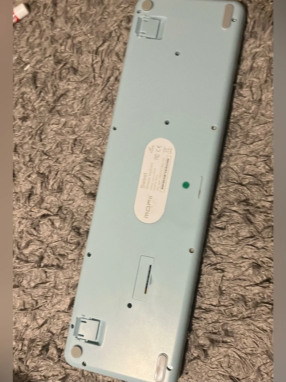 Retro Round-Key Pastel Wireless Keyboard - Mint, Lavender, Cream